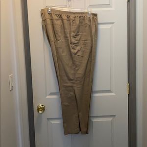 Khaki boot cut jeans